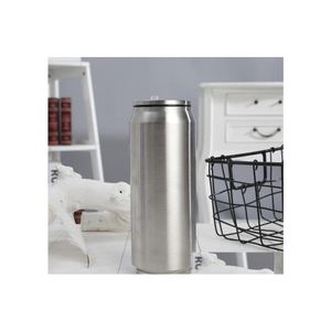 Tumblers 12Oz/17Oz Cola Can Stainless Steel Water Cup Shape Mug Bottle Vacuum Insated Coffee With St Lids Drop Delivery Home Garden Dhq2B