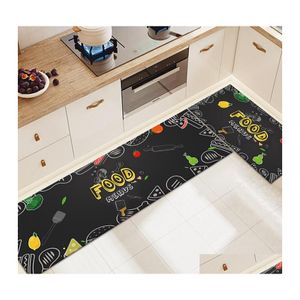 Tapetes de cozinha tapa de desenho animado moda simples estilo nórdico casal decoração sala de estar varandão de banheiro tapete por porta de banheiro dhtrl