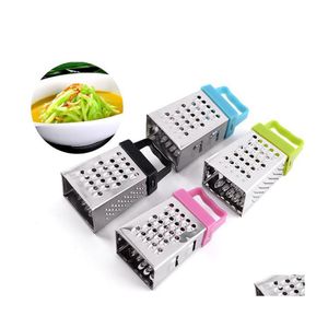 Fruit Vegetable Tools Mini 4 Sides Usef Mtifunction Handheld Grater Slicer Kitchen Gadget Cuisine Stuff Food Cutter Drop Delivery Dhkz5