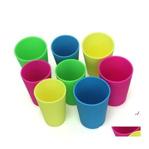 Tumblers 2021 Sile Pint Glasses Squishy Beer Wine Rubber Folding Unbreakable Cup 370ml 8 slags f￤rg Pad11307 Drop Delivery Home Gar OT8LT