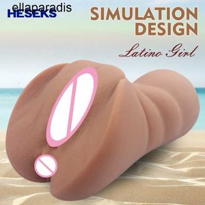 Adult massager HESEKS Realistic Masturbator Sex Toy 3D Pussy With Fake Vagina For Men 18 Toys