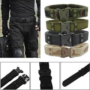 Waist Support 8 Color 130cm 2023 Army Style Combat Belts Quick Release Tactical Belt Fashion Men Canvas Waistband Outdoor Trainer