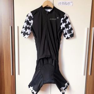 Racing Sets Radfahren Skinsui Coole Männer Triathlon Anzug Kurzarm Jersey Set Skinsuit Overall Maillot Fahrrad Kleidung