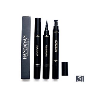 Eye Shadow/Liner Combination Drop In Stock Handaiyan Double Head Seal Eyeliner Triangle 2 And 1 Waterproof Delivery Health Beauty Ma Dh8Oa