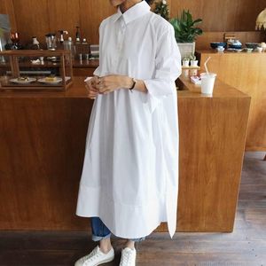 Casual Dresses Celmia 2023 Fashion Autumn Women Shirt klänning Löst LAPEL Oregelbundet hem Mid-Calf Plus Size Vestidos Robe Femme 5xl