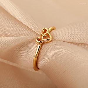 Wedding Rings Women's Fashion 2023 Ring Sheep Head Shaped Gold Color Stainless Steel Trend Jewelry Accessories Gift To Girlfriend