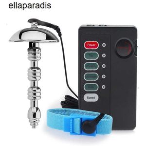 Brinquedos sexuais massageador elétrico choque uretral pênis anéis para homens masturbadores urina plug estimular ampliação dispositivo masculino