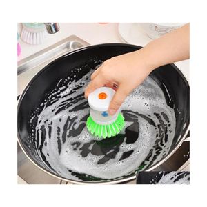 Temizlik Fırçaları Dağıtım Deterjan İlavesi İnatçı Pot Dikkat Çekme Fırçası Mutfak Lavabo Tavan Gadget Aracı Banyo PAF11442 Bırak Deli Ott3s