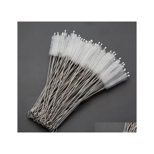 Cleaning Brushes Reusable Metal Drinking St Cleaner Brush Test Tube Bottle Tool Stainless Steel And Little Wash Drop Delivery Home G Dhfpm
