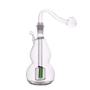 Bunte Mute-LED-Glasöl-Rig-Bong mit mehreren Stilen, Regenbogen-Kürbis-Glas-Ölbrenner, dicker, berauschender Recycler-Rig zum Rauchen