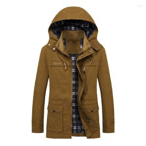 Giubbotti da uomo 2023 Autunno Inverno Giacca in puro cotone Cappotto casual da uomo Top con cappuccio Capispalla corta Uomo Cerniera Abbigliamento da ufficio Giacca a vento