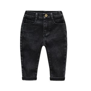 Jeans Kinder Jungen Gestrickte Hosen 2023 Frühling Herbst Hohe Qualität Casual Hosen Kinder Baby Junge Mädchen 3-8 Jahre