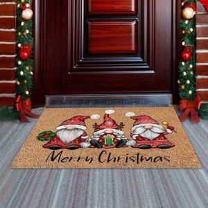 Carpets Christmas Welcome Gnome Doormat Front Porch Rugs Mat Door Indoor Outdoor Doormats Entrance Carpet