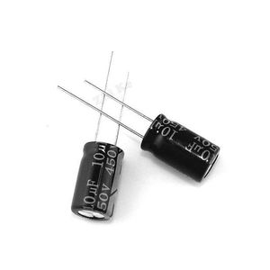 10 pcs 10 uF 450 V 10*17mm Aluminum electrolytic capacitor frekuensi tinggi Radial Electrolytic kapasitor for mosquito killer