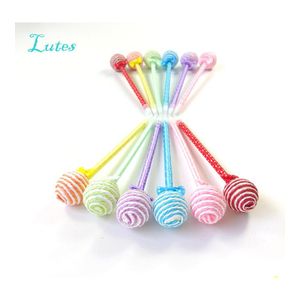 Party Favor 36 Pcs/Lot Lollipop Pen Souvenirs Birthday Favors Decorations Kids Supply Baby Shower Cute Gift Christmas/ Year Drop Del Dhspb