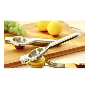 Fruit Vegetable Tools Stainless Steel Juicer Hand Press Manual Squeeze Lemon Orange Lime Squeezer Kitchen Tool Cookware Fresh Juic Dhhxv