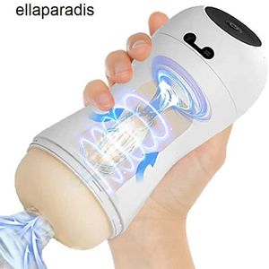 Adulto massageador automático masculino masturbador copo elétrico pênis Stroker Boquete para homens buceta brinquedo sexual oral masturbação