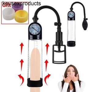 Adult Massager Penis Pump Vacuum Toy for Big Dick Erection Trainer Enlargement Device Enlarger Extender Sex Toys Men