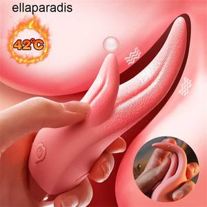 Sex Toys Massager 2-Tongue Licking Warming Vibrator Clitoral Stimulator Female Masturbation Oral Nipple Products 18