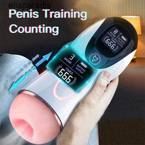 Sex Toys massager Automatic Male Masturbator Cup 8 Speed Sucking Vibrator Blowjob Real Vagina Penis Oral Machine Glans Stimulator For Men