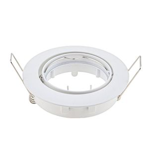 Downlights 2pcs Cut Hole 70mm Zinc Alloy Fittings Gu10 Spot Bulb LED Downlight Rings Kits