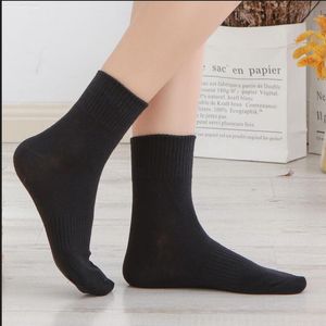 100% cotton socks men deodorant medium tube black and white student trend everything with spring and autumn style stockings 5 / box