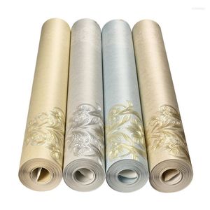 Papéis de parede rolam papel de parede Fino com relevo quarto de estar 3d estilo europeu simples não tecido decoração home u134