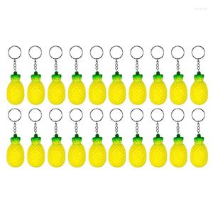 Keychains 20 Pack Pineapple Stress Relieve Toys Fruit For Party Favors And School Carnival Prizes