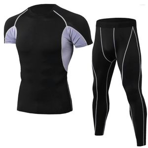 Lauf-Sets für Männer, schnell trocknend, Sportanzüge, Basketball, Workout, Strumpfhosen, Kleidung, Fitnessstudio, Fitness, Übung, Joggen, Sportbekleidung