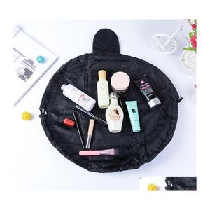 Storage Bags Women Organizer Large Capacity Dstring Cosmetic Bag Travel Makeup Beam Magic Pouch Toiletry Kit Box Wash Drop Delivery Dh2Rq