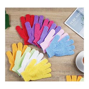 Bath Brushes Sponges Scrubbers 1Pc Skin Shower Wash Cloth Scrubber Back Scrub Exfoliating Body Mas Sponge Gloves Moisturizing Spa Dhtyd