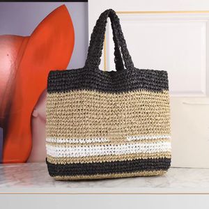 Moda Latan Bolsa Feminina Ombro Tecido Bolsa Feminina Grande Capacidade Bolsa Palha Verão Praia Bolsa Lazer