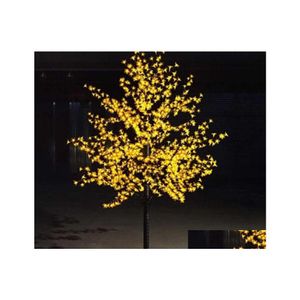 Juldekorationer Glänsande LED Cherry Blossom Tree Lighting Waterproof Garden Landscape Decoration Lamp för bröllopsfestartiklar DHEQV