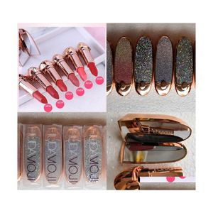 Lipstick Moji Matte 6Colors Sexy Waterproof Lasting Long Professional Lip Sticks Makeup Products Women Fashion Drop Delivery Health Dh8Rj