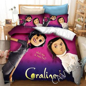 Bedding Sets Coraline 3D Printed Set Duvet Covers & Pillow Cases Comforter Quilt Cover (US/EU/AU Sizes) H02