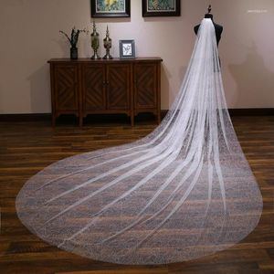 Bridal Veils NZUK 2023 Kolekcja ślubna Ivory 4 metrowe cekiny niebo gwiazda Shine luksusowa panna młoda Matiage