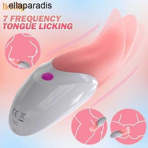 Sex Toys Massager Licklip 7 vibrationer realistiska tungor slickar vibrerande för kvinnor oral fitta vaginal stimulering stygg smäll