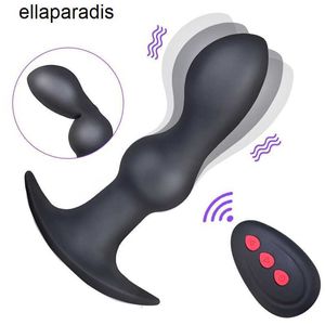 Sexspielzeug Massagegerät Drahtloser Analvibrator 10-Frequenz-Prostata-Vibratoren Fernbedienungsdildos für Frauen Stecker Männer