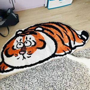 Tappeti Simpatico Tappeto Tigre Morbido Peluche Tappeto Cartone Animato Camera dei Bambini Comodino Decor Tappetino Antiscivolo Assorbente Zerbino Bagno