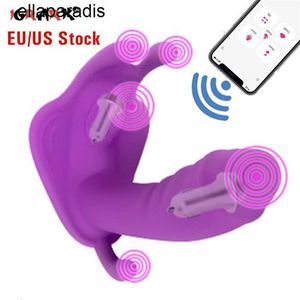 Sexspielzeug Massagegerät Bluetooth-Dildo-Vibrator für Frauen Drahtlose APP-Fernbedienung Tragen Sie vibrierende Höschen Liebesei SM Sexy Paare Shop