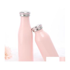 Water Bottles Milk Bottle Stainless Steel Vacuum Insated Thermos Drinking 500Ml Summer School Kids Student Gift Drop Delivery Home G Dhlax