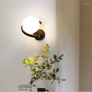 Wall Lamps Modern Minimalist Lamp Nordic Led Bedroom Bedside Creative Personality Decoration