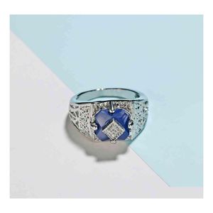 Charme Armbänder 20 stücke Vampire Diaries Ring Lapis Lazi Filigrane Tageslicht Ringe Für Frauen Caroline Forbes Cosplay Kostüm Harz Jewelr Dhy1B