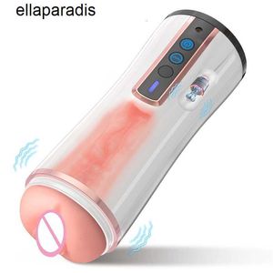 Massageador adulto sucção automática masturbadores masculinos copo 3d texturizado vagina buceta Stroker para homem auto-prazer brinquedos sexuais com 10 vibrações