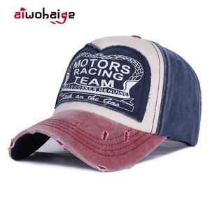 Caps de bola chaps de algodão de algodão lavado por bola Cap homem de beisebol homens vintage snapback chapéu moda hip hop hop ao ar livre caminhão de caminhão Gorro Gorro