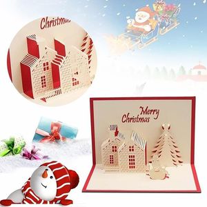 Greeting Cards 3d Christmas Cardsfunny Personalized Holiday Post Handmade Xmas Home Decoration