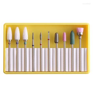 Nail Art Kits 1 Set Drill Bit Rotate Burr Milling Cutter For Manicure Pedicur Tools Electric Accessories