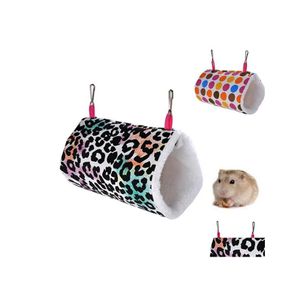 Small Animal Supplies Hamster Hammock Squirrel Rat Swing Nest Cages Pet Hanging Cage House Hedgehog Soft Warm Tunnel Cavia Guinea Pi Dhk7U