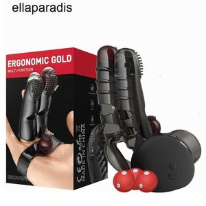 Sex Toys massager 10 Frequency Charged AV Finger Vibrator 3 Balls Vibrate G-spot C-spot 2 In 1 Clitoris Stimulate Orgasm Vibrators