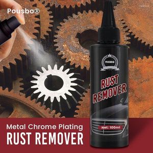 Car Wash Solutions 100ml Metal Chrome Plating Rust Remover Auto Window Derusting Spray Maintenance Cleaning Converter